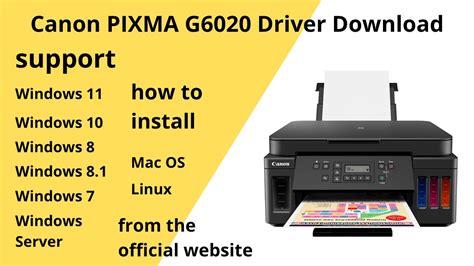 Canon PIXMA G6020 Driver: Installation and Troubleshooting Guide